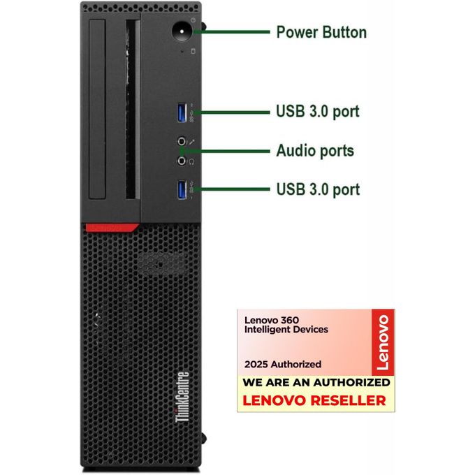 Lenovo ThinkCentre M700 SFF Desktop PC – Intel Core i7-8500, 16GB RAM, 512GB M.2 SSD, Windows 11 Pro + MS Office 365 Pro - Hover