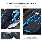 2.4G + Bluetooth 5.0 Wireless Gaming Mouse - Rechargeable, Silent Click, 2400 DPI Adjustable, RGB Ergonomic Mice for PC/Laptop - Hover