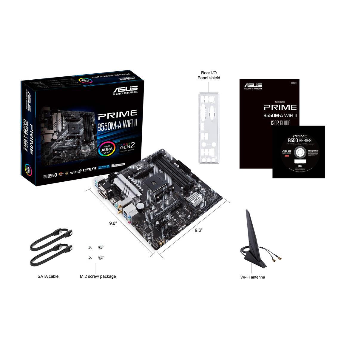 Asus PRIME B550M-A WIFI II Micro ATX AM4 Motherboard