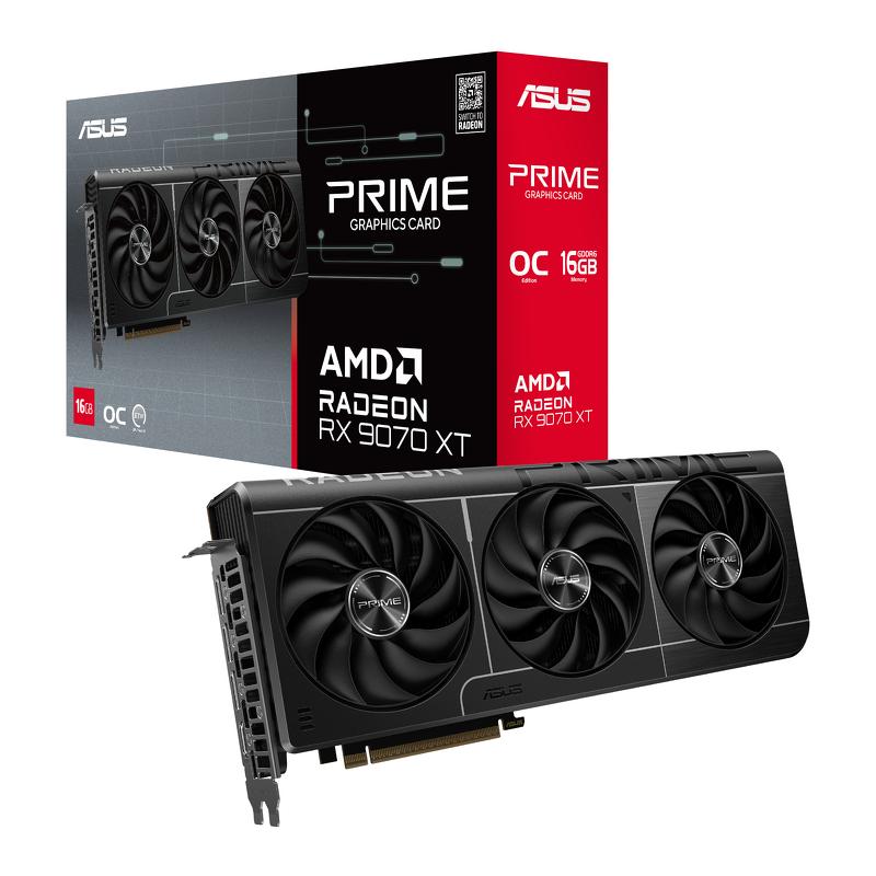 Asus PRIME OC Radeon RX 9070 XT 16 GB Video Card