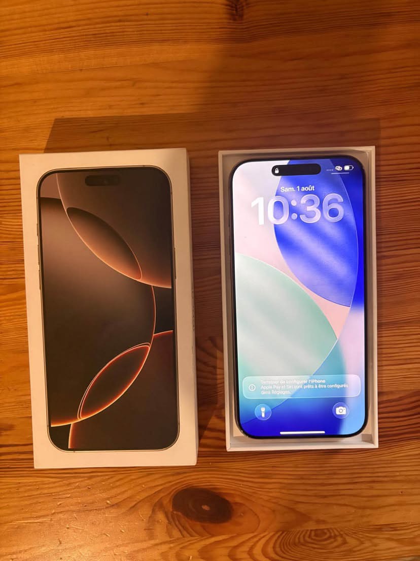 iPhone 16 Pro Max - 6.9" - 256GB ROM - 8GB RAM - physical&esim – 5G - iOS 18 – Desert Titanium - Hover